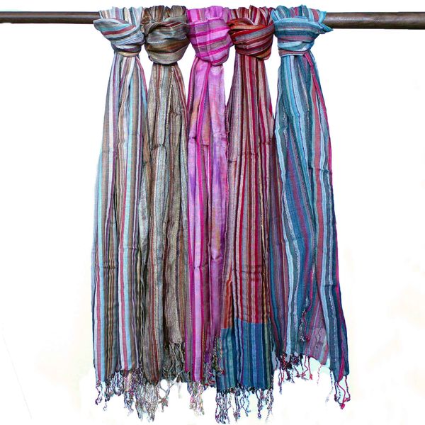 Indian Boho Scarves - 56x183cm - Random Blues