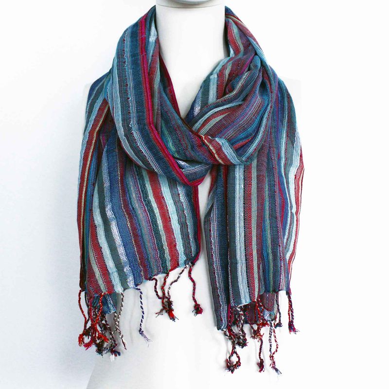 Indian Boho Scarves - 56x183cm - Random Blues