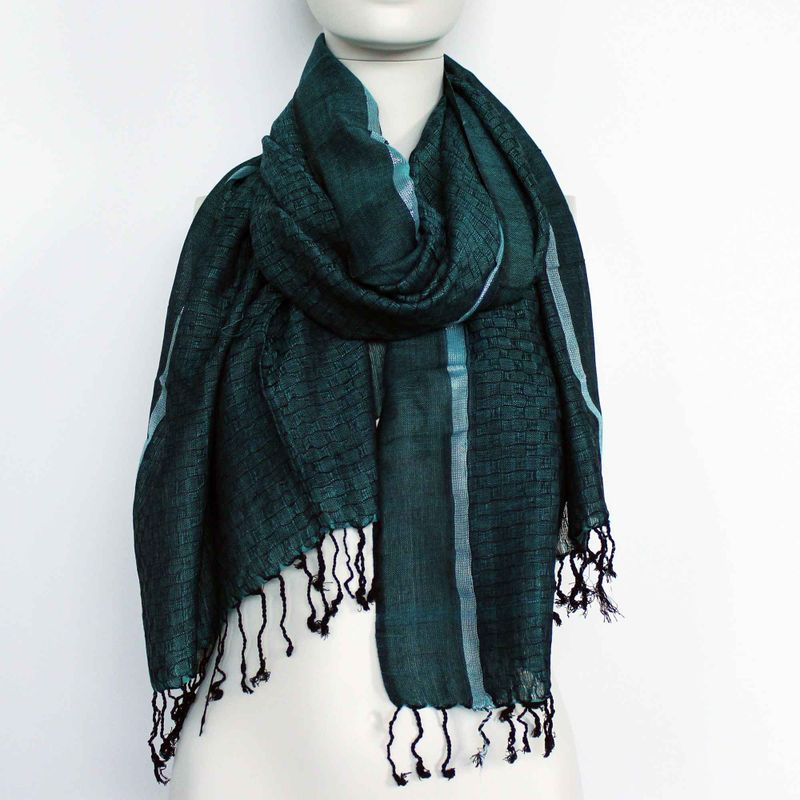 Varanasi Scarves - 56x183cm - Random Wild Green