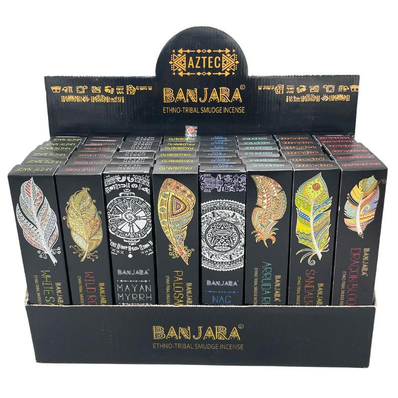 Banjara Tribal Smudge Incense - ( 6 packs of 8 fragrances )