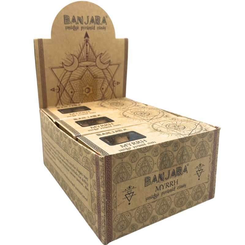 Banjara Smudge Pyramid Cones - Myrrh