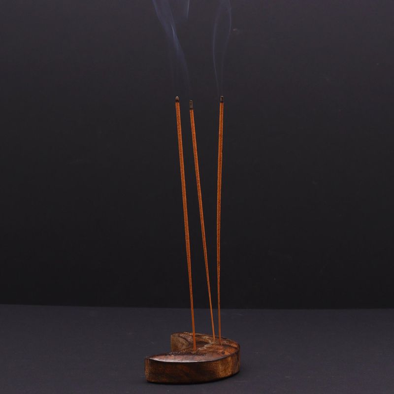 Engraved and Brass Zodiac Sign Incense Burners - Moon