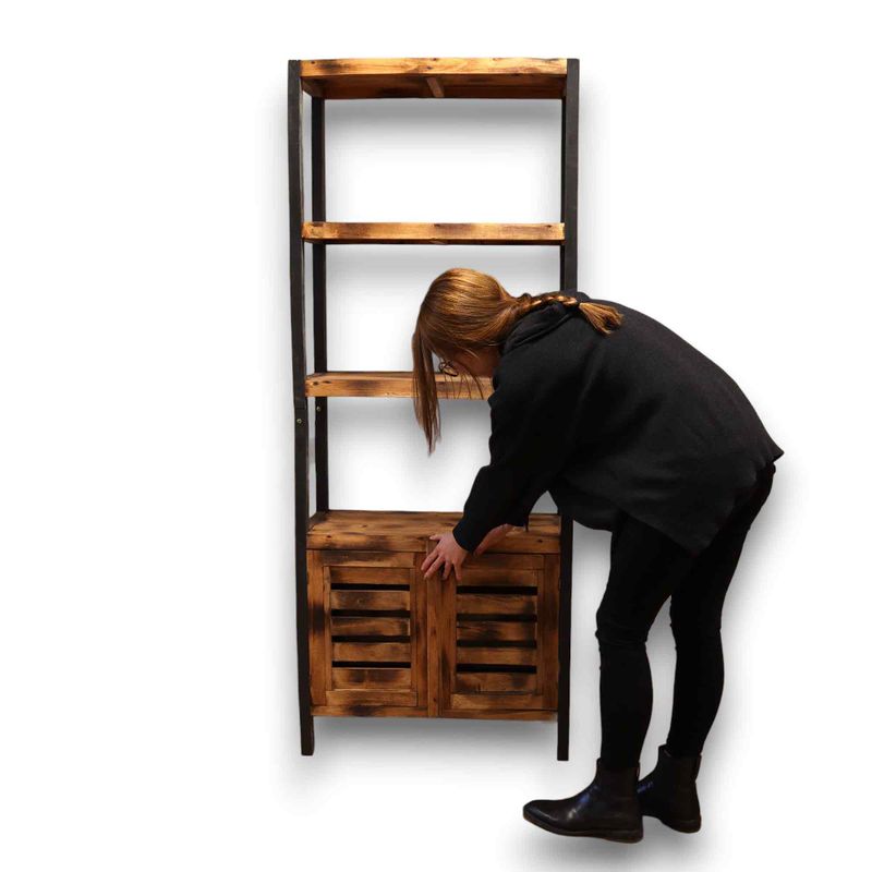 Standard Four Shelf Stand & Cupboard