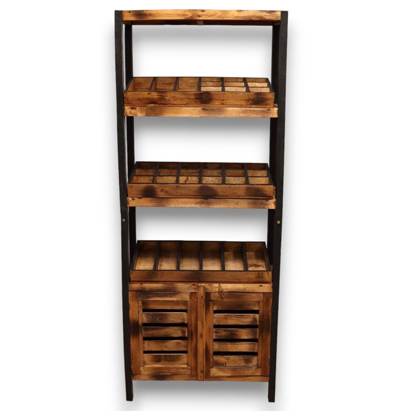 Standard Four Shelf Stand & Cupboard