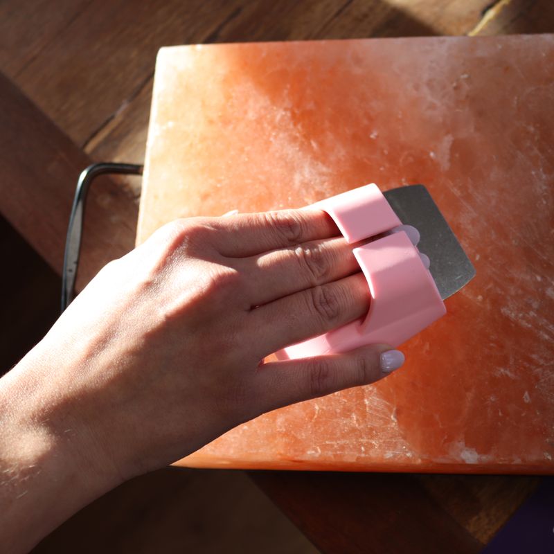 Himalayan Salt Block Cleaning Brush ( assorted colours)