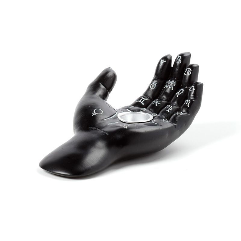 Mantric Hand/Tarot Hand Palm Incense Cone Burner Dish