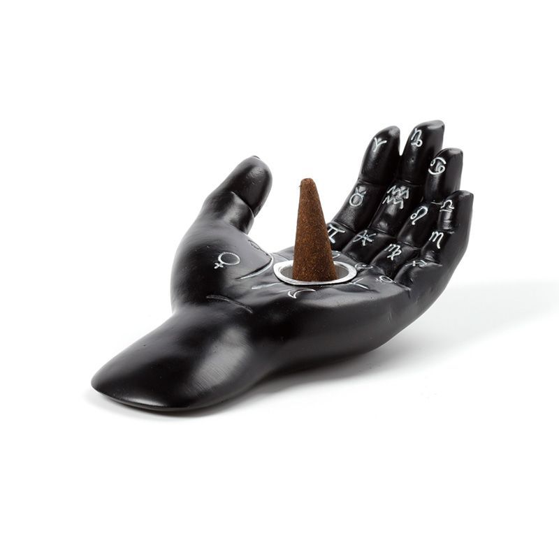 Mantric Hand/Tarot Hand Palm Incense Cone Burner Dish