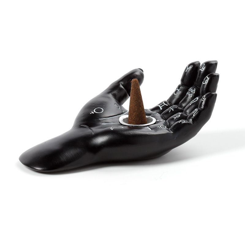 Mantric Hand/Tarot Hand Palm Incense Cone Burner Dish
