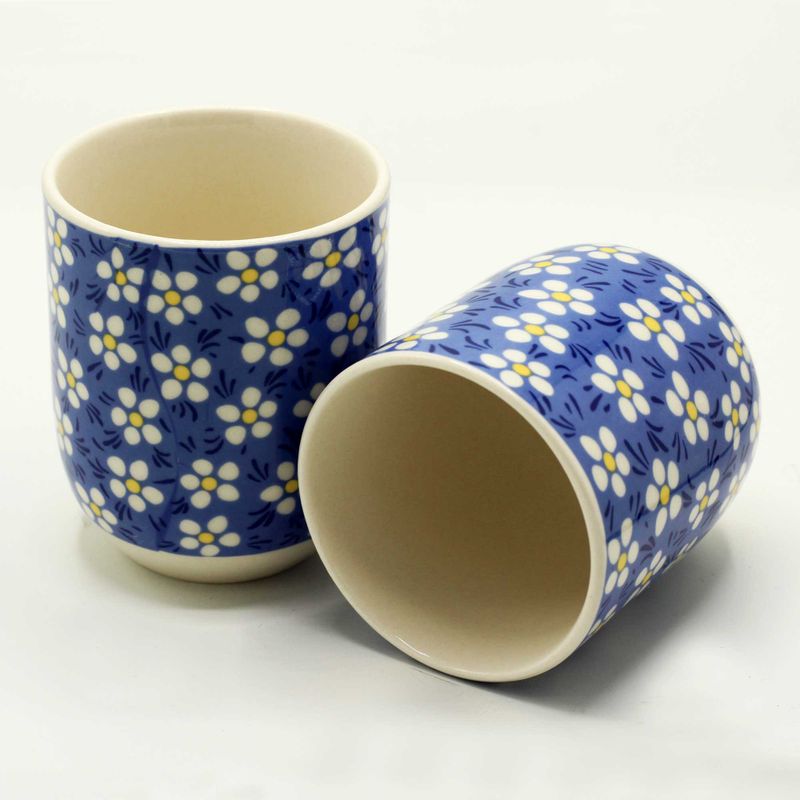 Herbal Tea Cup - Blue Daisey