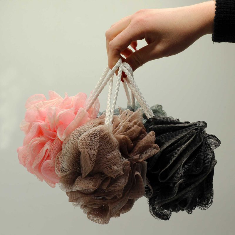 Tube of 100 Two Tones Scrunchies 4 asst (display tube) - 50gm