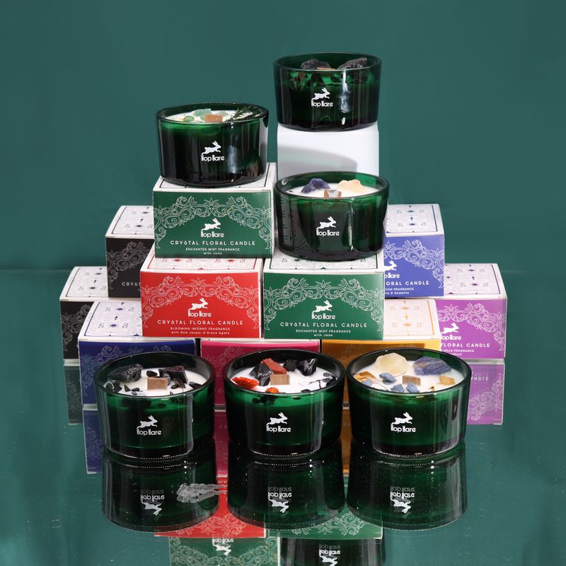 Hop Hare Crystal Magic Flower Candle Starter Pack - Mix of 36 Candles