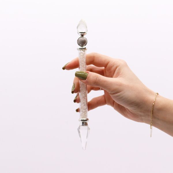 Shiva Lingam Magic Wand - 19.5 cm - Rock Quartz - Wisdom