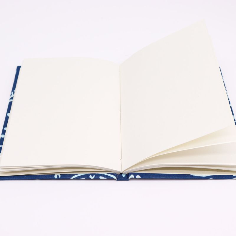 Cotton Bound Notebook 20x15cm - 96 pages - Indigo Fish