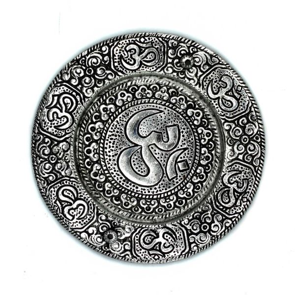 Om Round Incense Holder 11cm