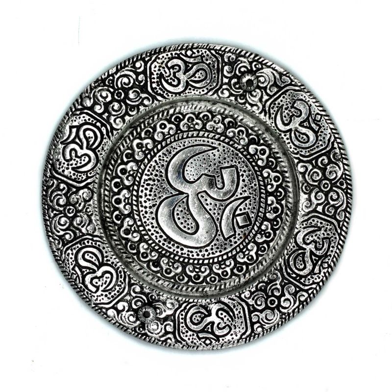 Om Round Incense Holder 11cm