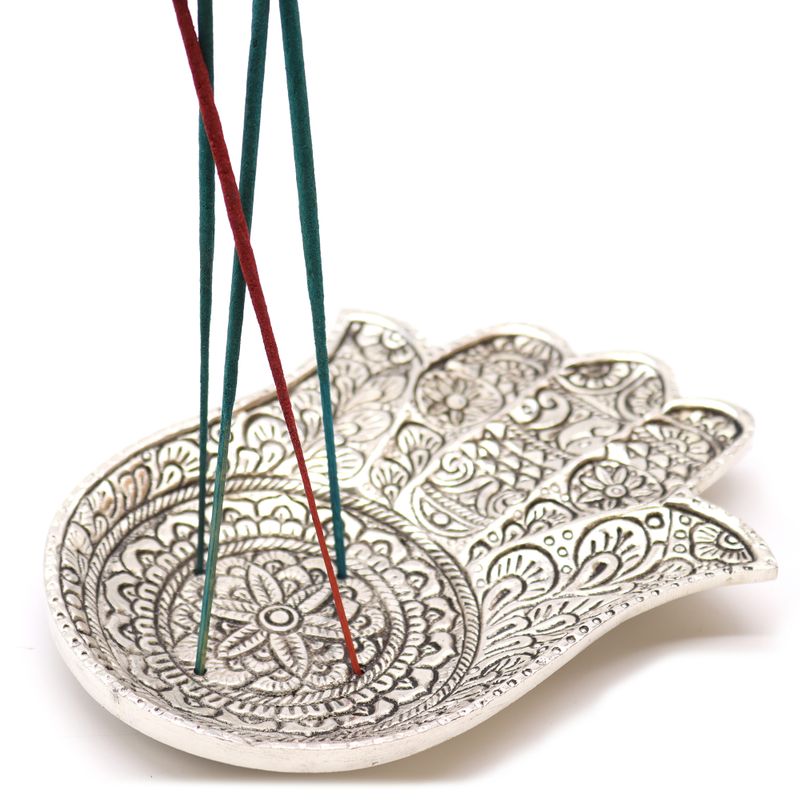 Large Hamsa  Incense Holder 18x13cm