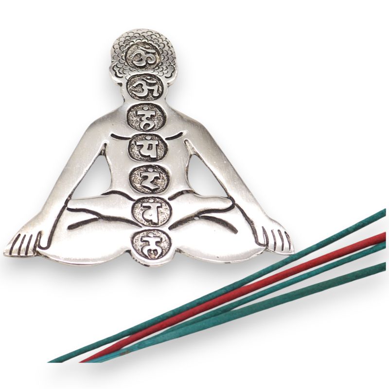 Seven Chakra Yoga Incense Holder 12x12cm