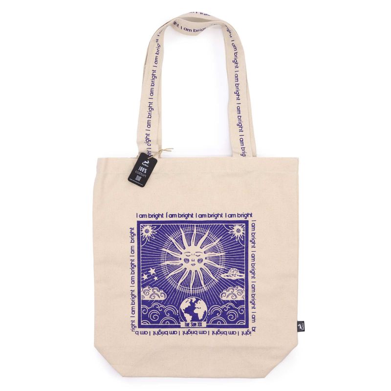 Hop Hare Tote Bag - I am Bright - Cotton Canvas