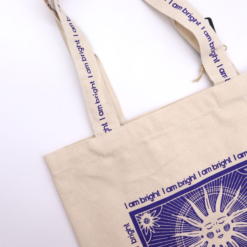 Hop Hare Tote Bag - I am Bright - Cotton Canvas