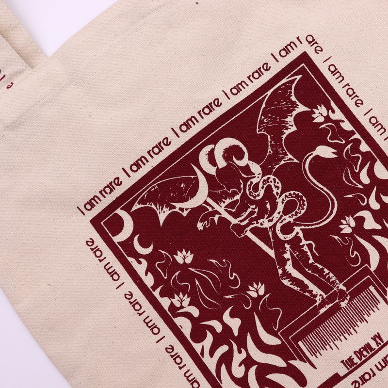 Hop Hare Tote Bag - I am Rare - Cotton Canvas