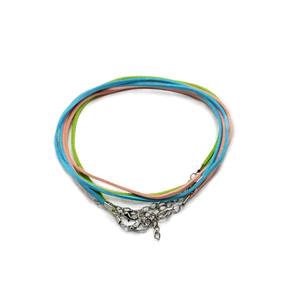 Faux Leather Pendant Cord - 2.5mm x 55cm - Assorted (10 colours)