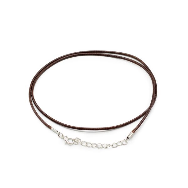 Waxed Pendant Cord - 2mm x 55cm - Dark Brown 112