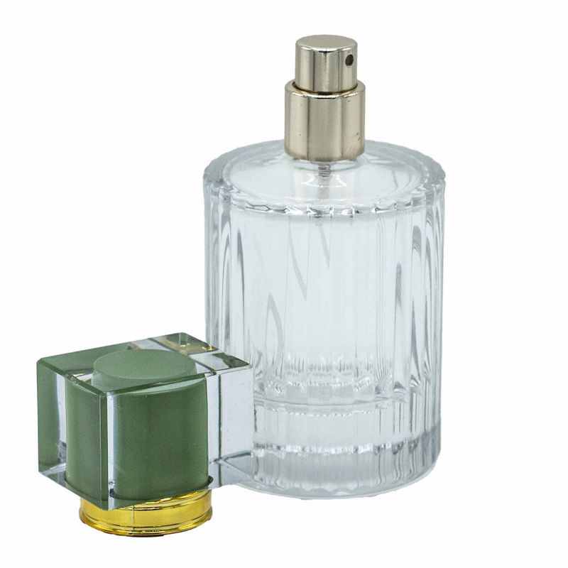 Teal Moss - 50ml Round Ribbed Bottle, Spray and Cap