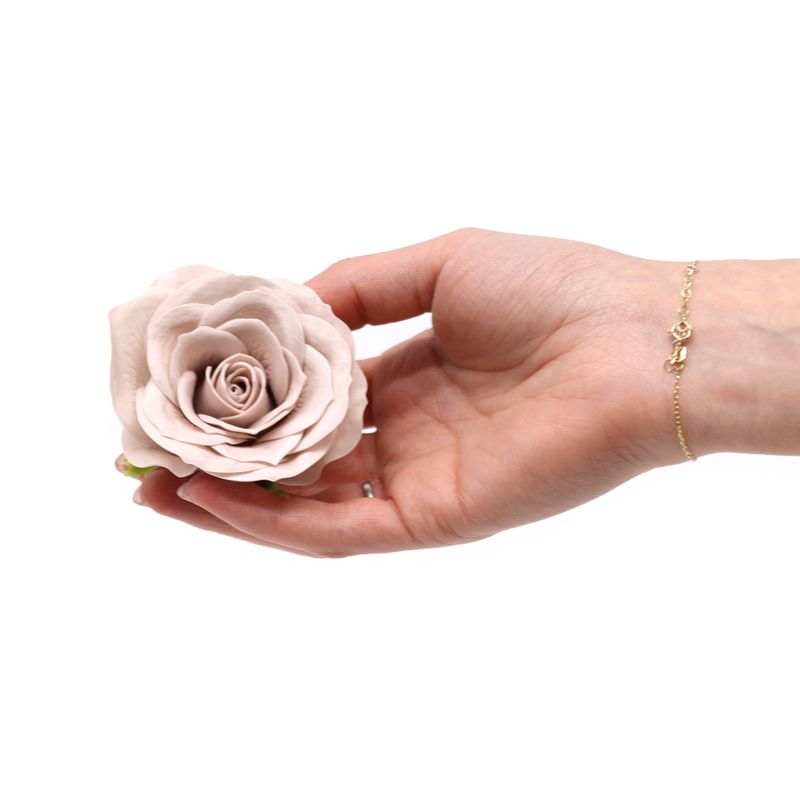 Craft Soap Flower - Lrg (7-Layer) Vintage Rose - Somersett Beige