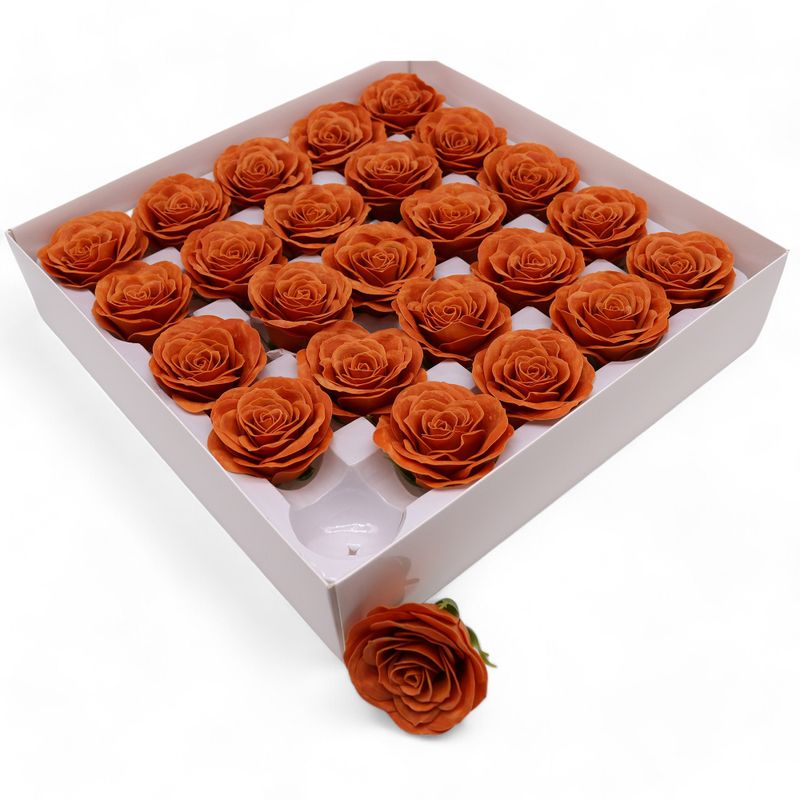 Craft Soap Flower - Lrg (7-Layer) Vintage Rose - Java Clove