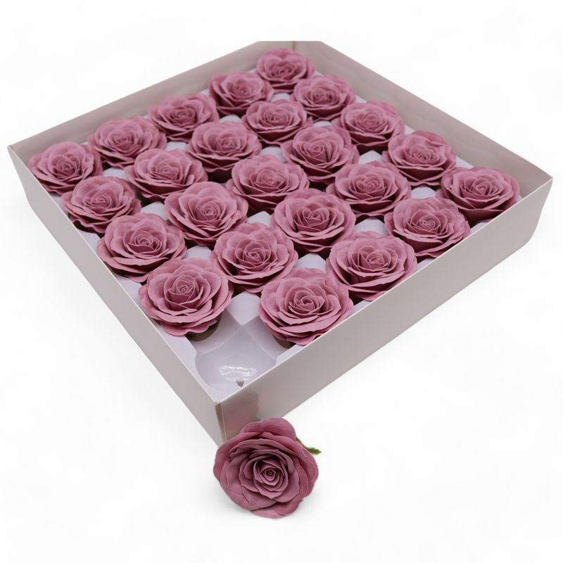 Craft Soap Flower - Lrg (7-Layer) Vintage Rose - Operetic Mauve