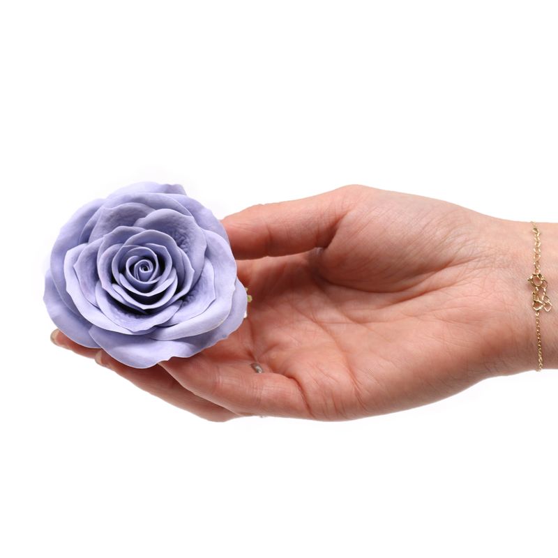 Craft Soap Flower - Lrg (7-Layer) Vintage Rose - Steel Blue