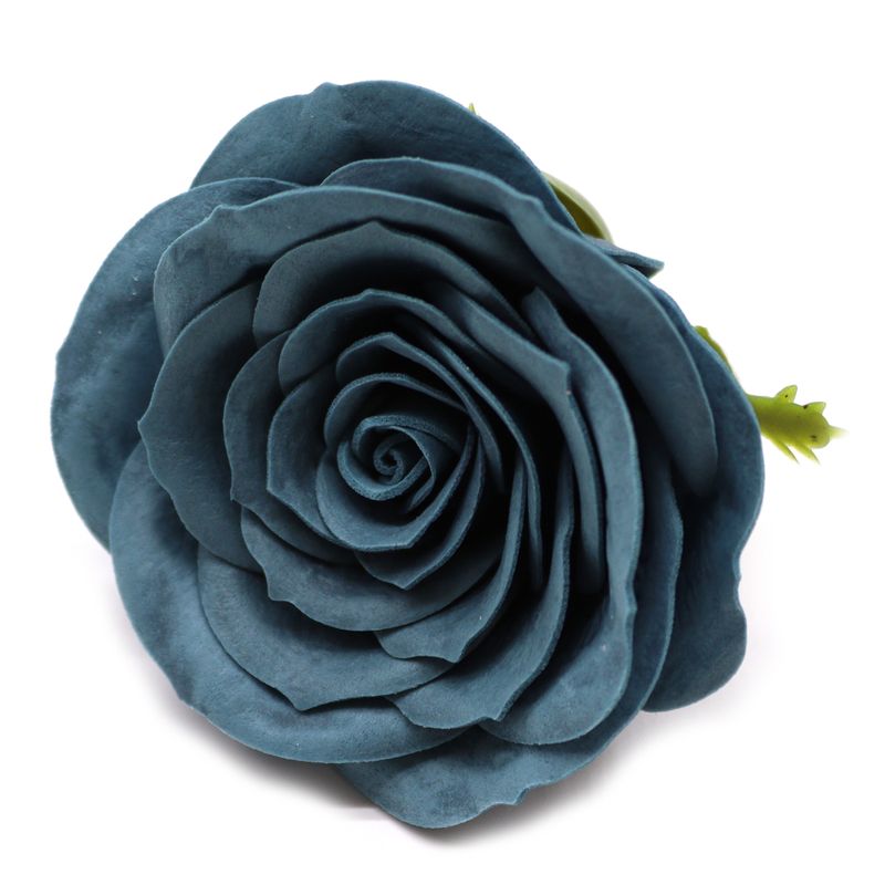 Craft Soap Flower - Lrg (7-Layer) Vintage Rose - Ironhead Teal