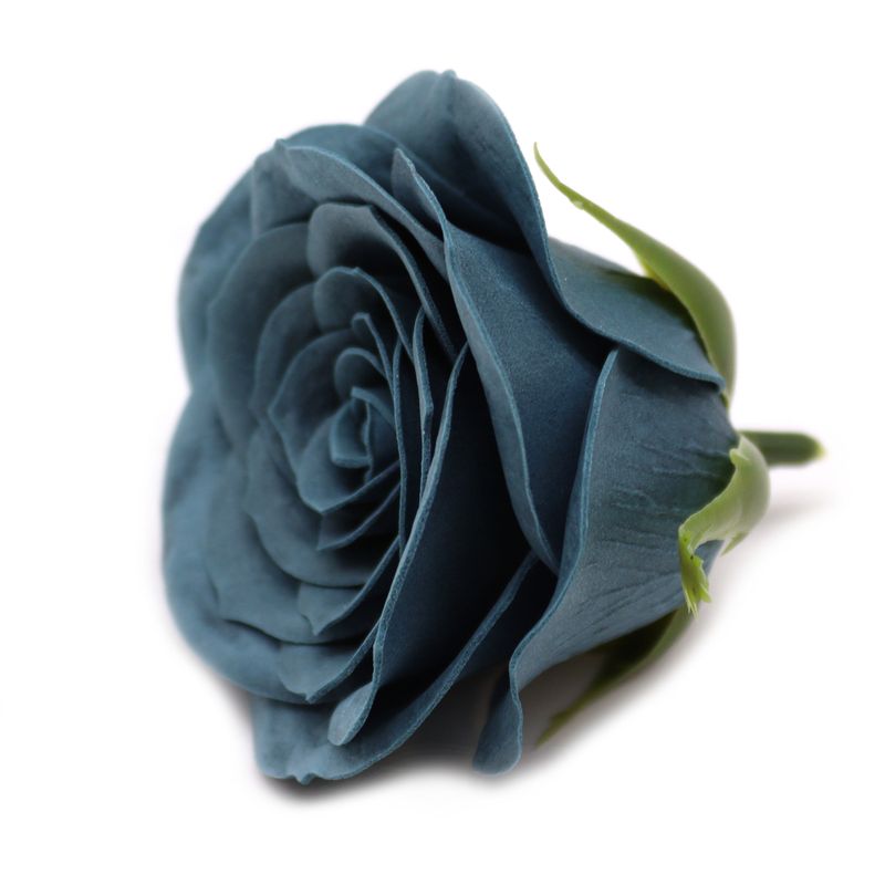 Craft Soap Flower - Lrg (7-Layer) Vintage Rose - Ironhead Teal