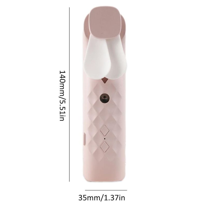 Pink Nano Mist Face Fan & Spray - USB chargable