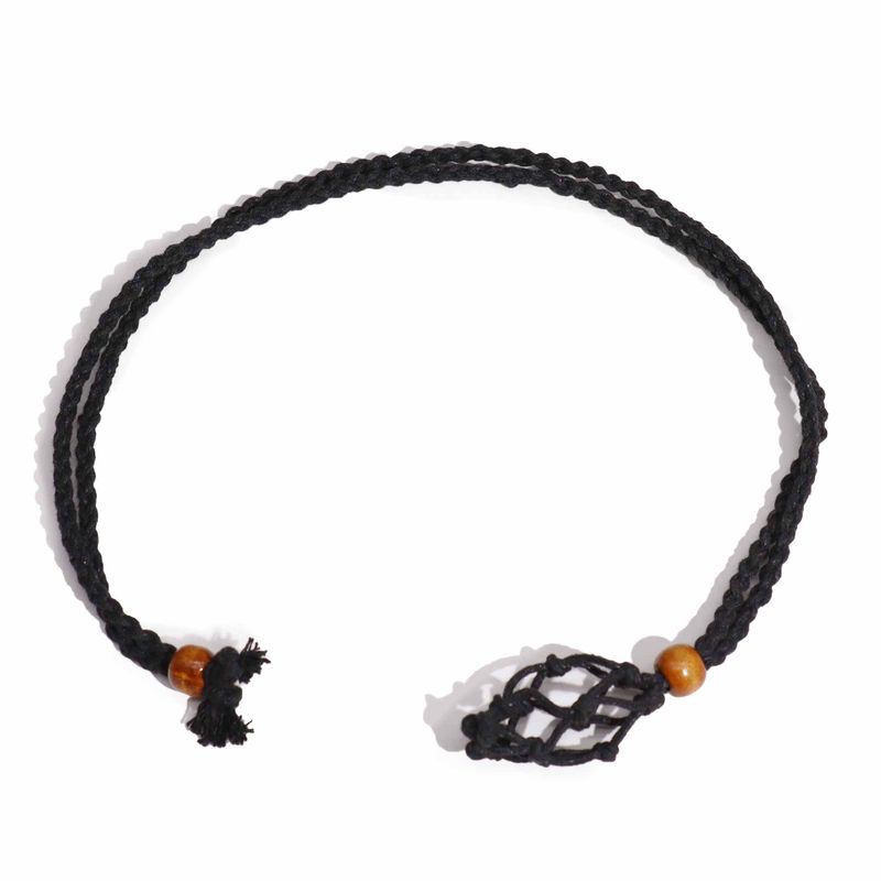 Crystal Gemstone Necklace Cord 45cm/18inch - Black
