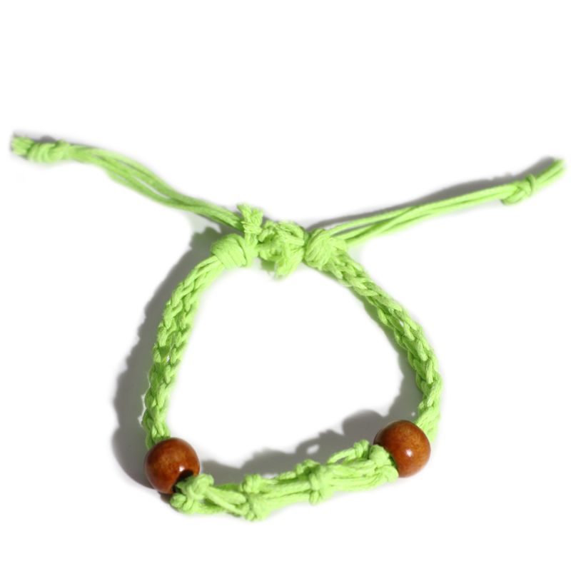 Crystal Gemstone Bracelet Cord 20-28cm/7.8-11inch - Green