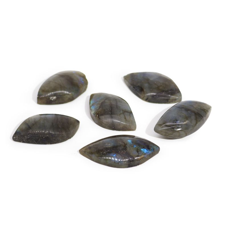 Madagascar Labradorite Leaf Stones (approx 15-20gms 45-55mm)