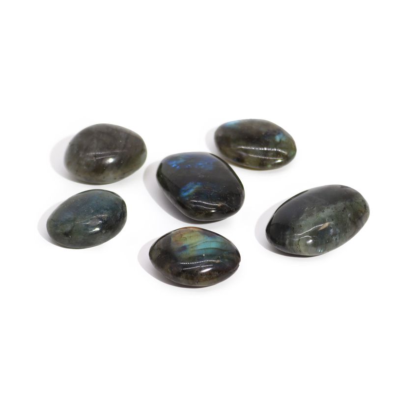 Madagascar Labradorite Palm Stones (approx 25-30gms 55-60mm)