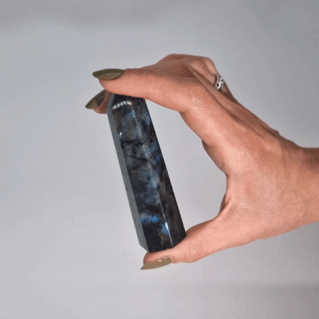Madagascar Labradorite Points (approx 50-65gm 100x28mm)