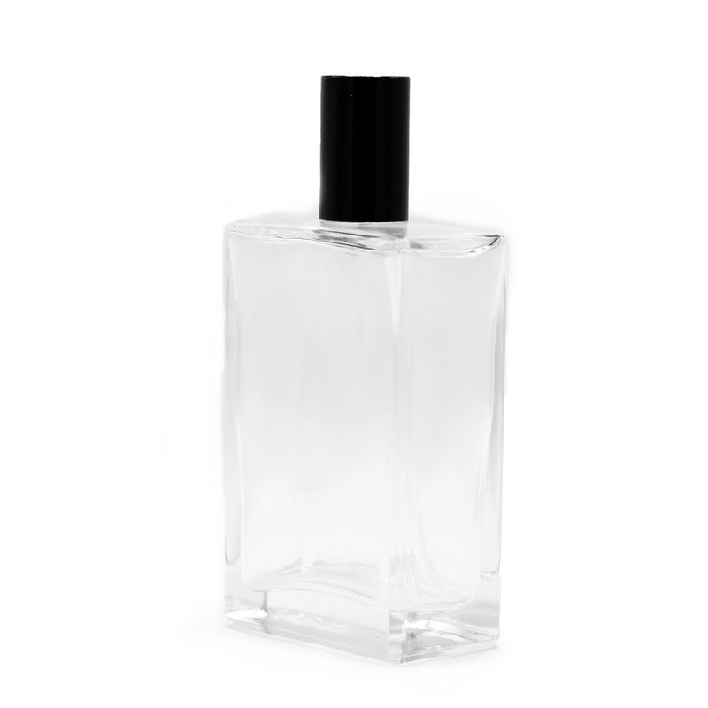100ml Square Chunky Bottle, Black Spray and Cap