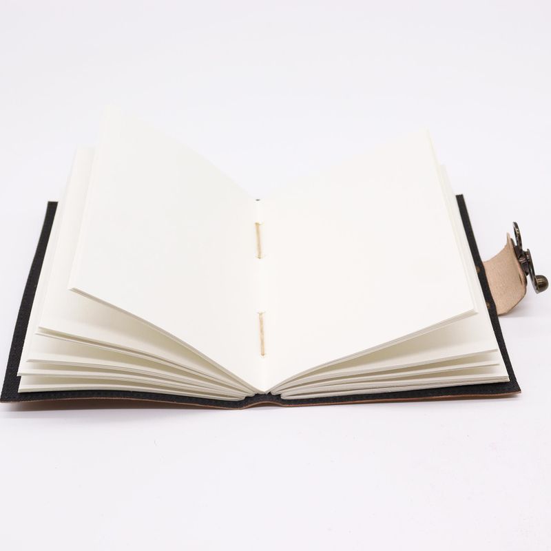 Leather Journal - Plain Paper - Journey (7x5") - Dark Tan