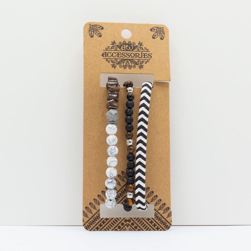 Mens Premium Bracelet Set - City Slicker Blacks (asst)