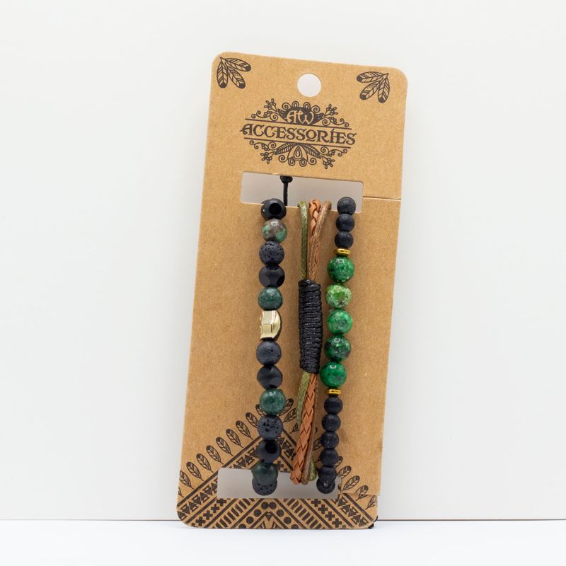 Mens Premium Bracelet Set - Outdoor Greens (asst)