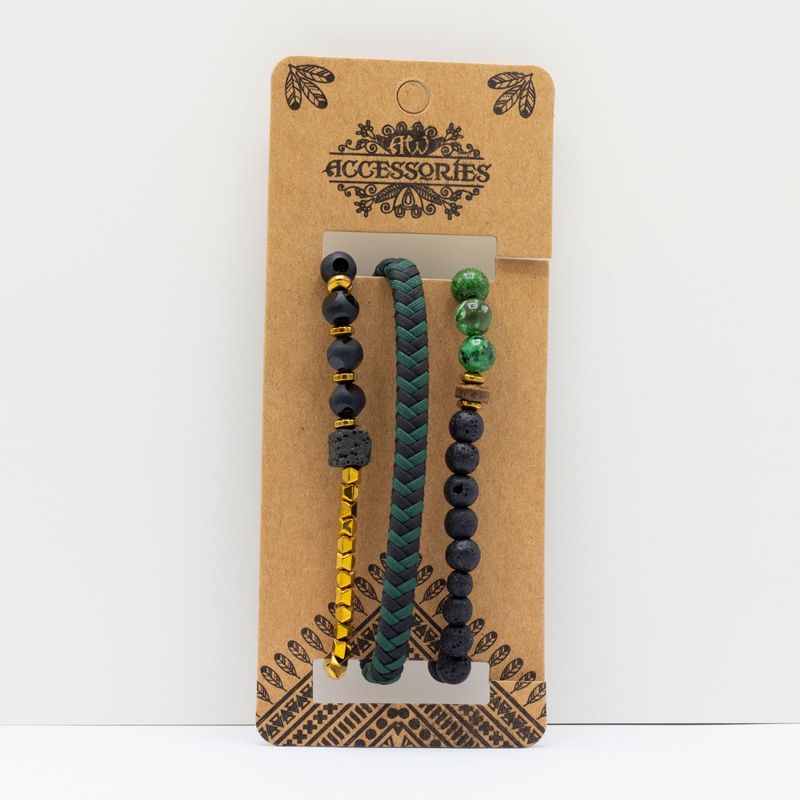 Mens Premium Bracelet Set - Outdoor Greens (asst)