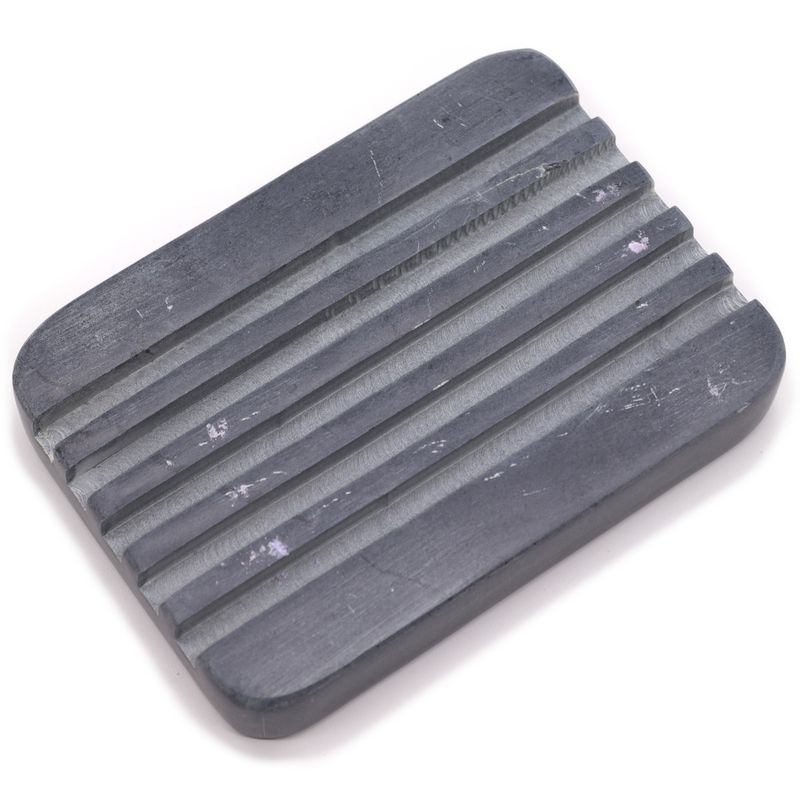 Grey Soapstone Soap Dish 12x8.5cm - Heavy Ridges
