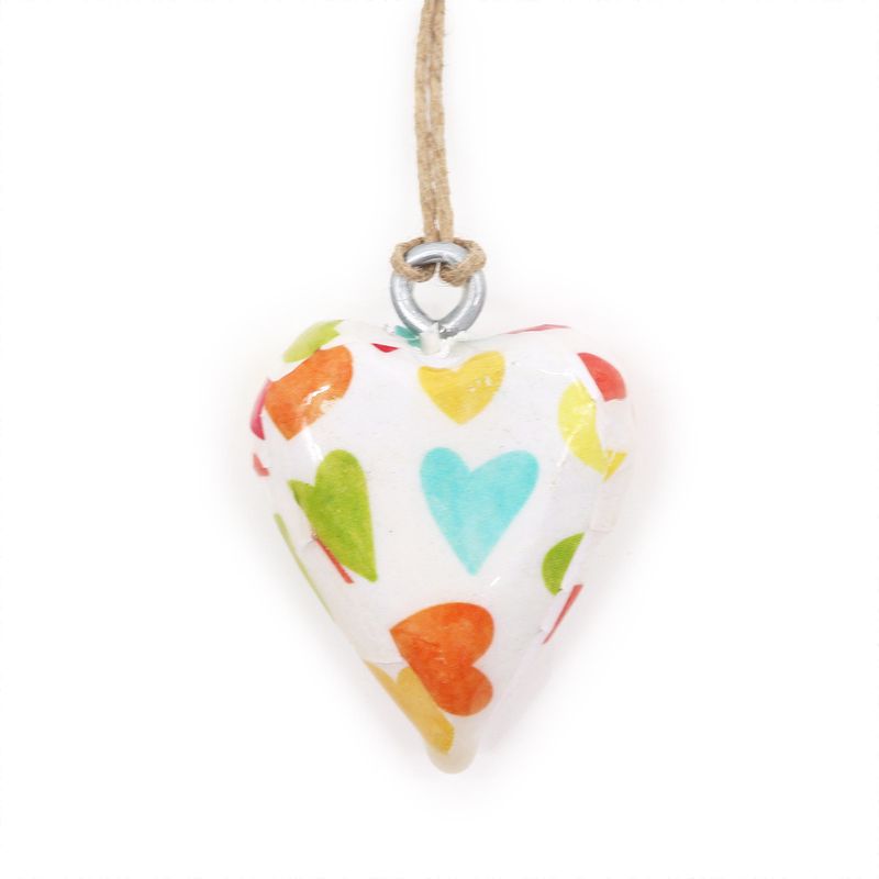 Small Decor Wood Hearts -  Pastel Hearts