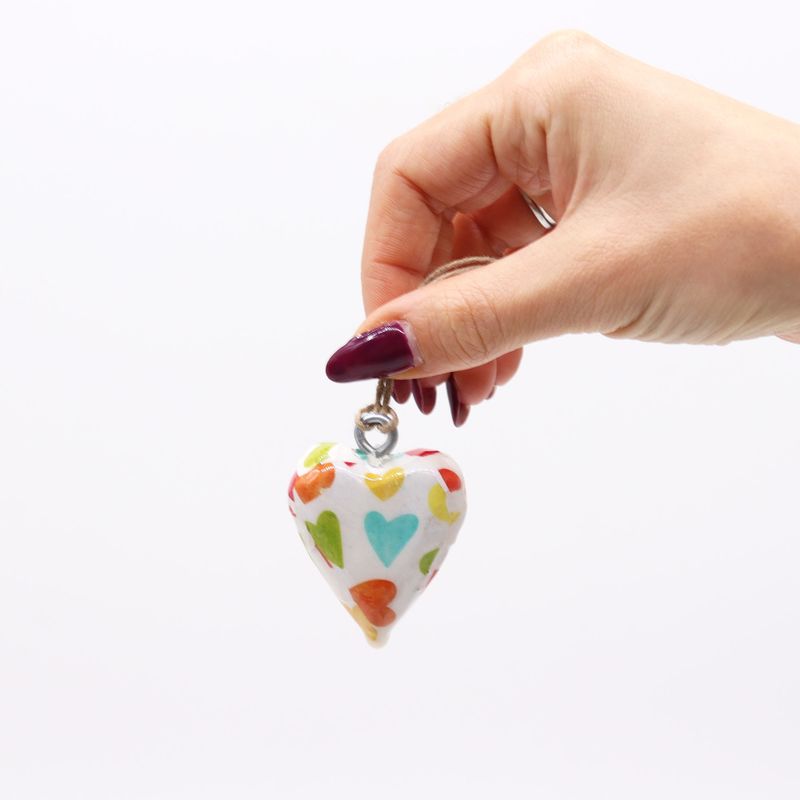 Small Decor Wood Hearts -  Pastel Hearts