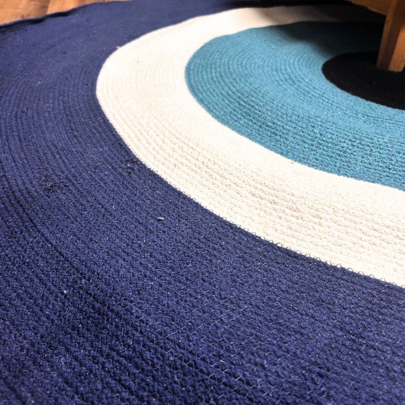 Cotton Rope Evil Eye Rug 150cm