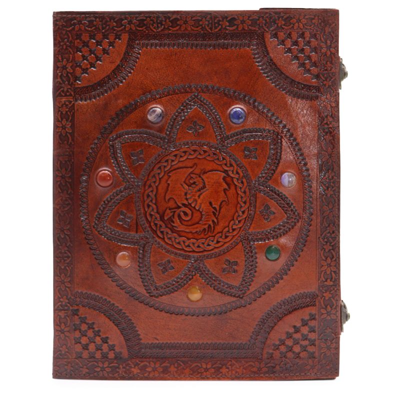 Huge Tomb Book - Charkra Stones Dragon Mandala 100 Pages - 10x13.4"