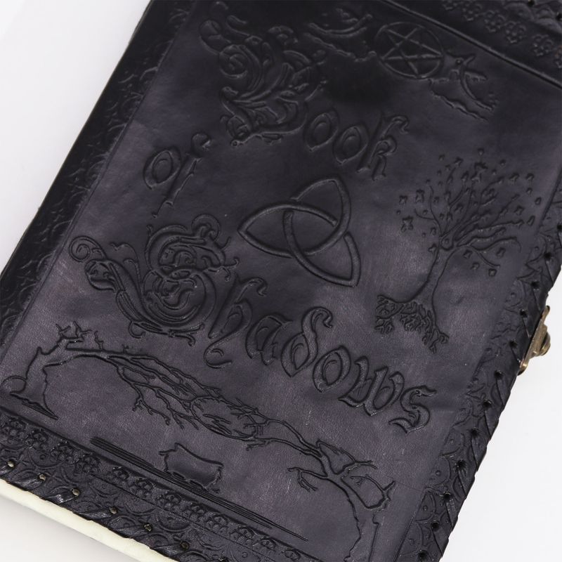 Large Book of Shadows - Black - 200 pages decle-edged - 9.8x7"